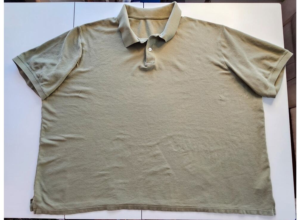 Harbor Bay Mens 6XL Olive Green Polo Shirt 100% Cotton Pique Big Tall DXL